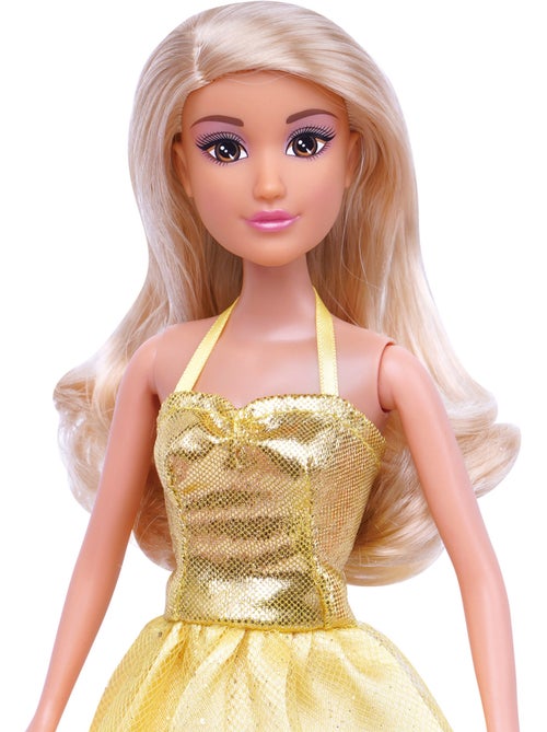 Boneca princesa 30 cm com vestidos e acessórios isabella - Kiabi