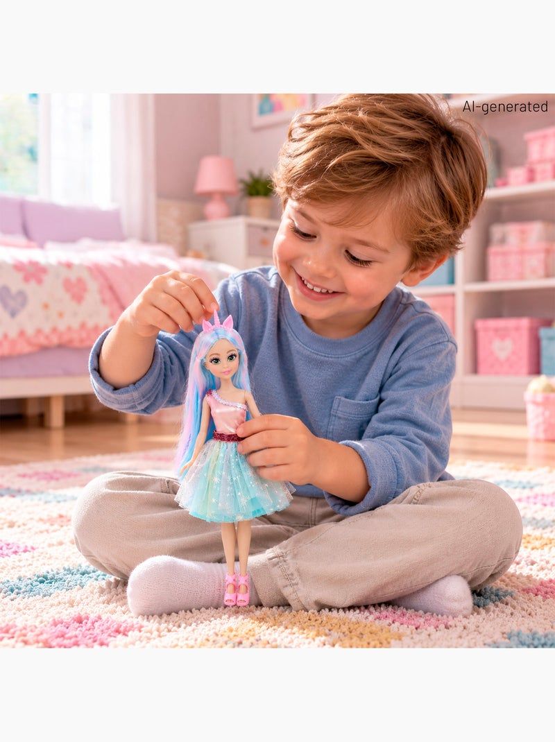 Boneca princesa unicórnio com carro +3 anos dreameez N/D - Kiabi