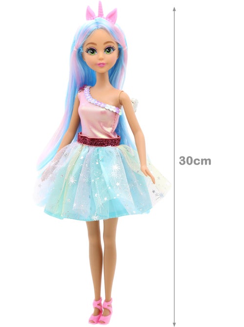 Boneca princesa unicórnio com carro +3 anos dreameez - Kiabi