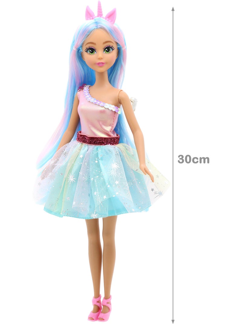 Boneca princesa unicórnio com carro +3 anos dreameez N/D - Kiabi