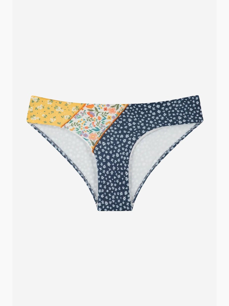 Bonita parte de baixo de biquíni hipster floral penti Azul-marinho - Kiabi
