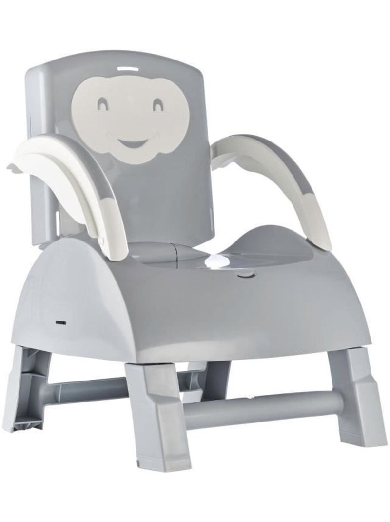 Booster evolutivo 2 em 1 para cadeira thermobaby com bandeja Cinza - Kiabi