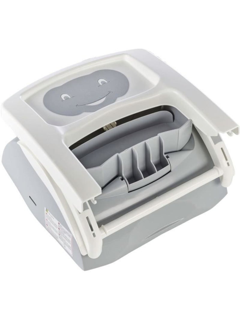 Booster evolutivo 2 em 1 para cadeira thermobaby com bandeja Cinza - Kiabi