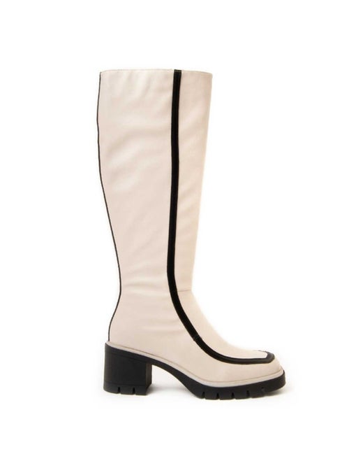 Bota Com Salto Material Sintético E Têxtil Montevita - Kiabi Bota Com Salto Material Sintético E Têxtil Montevita - Kiabi