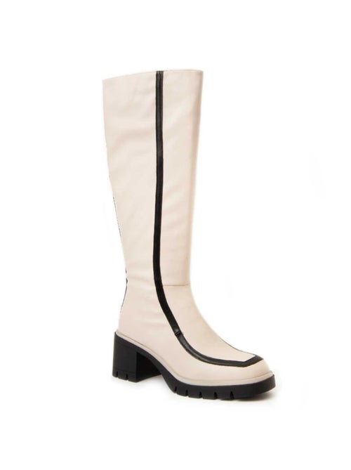 Bota Com Salto Material Sintético E Têxtil Montevita - Kiabi Bota Com Salto Material Sintético E Têxtil Montevita - Kiabi