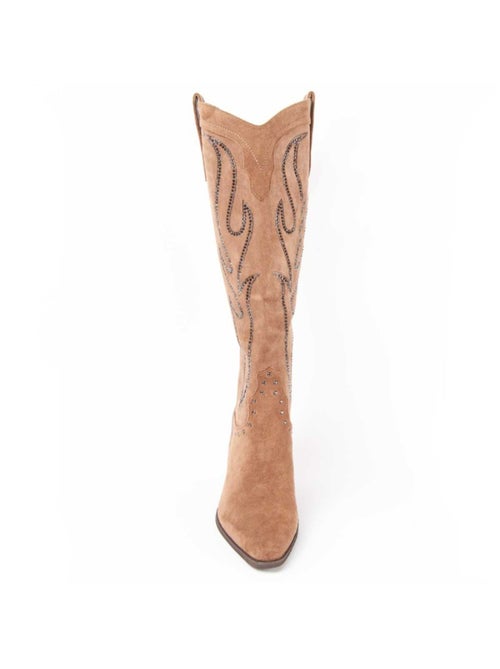 Bota Com Salto Material Sintético E Têxtil Montevita - Kiabi Bota Com Salto Material Sintético E Têxtil Montevita - Kiabi