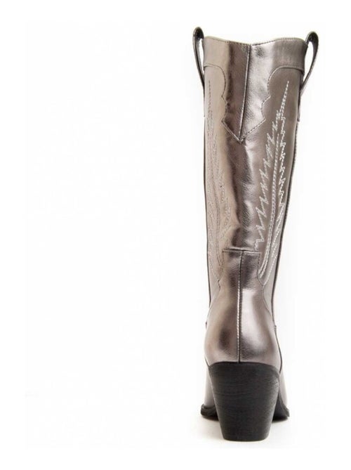 Bota Com Salto Material Sintético E Têxtil Montevita - Kiabi Bota Com Salto Material Sintético E Têxtil Montevita - Kiabi