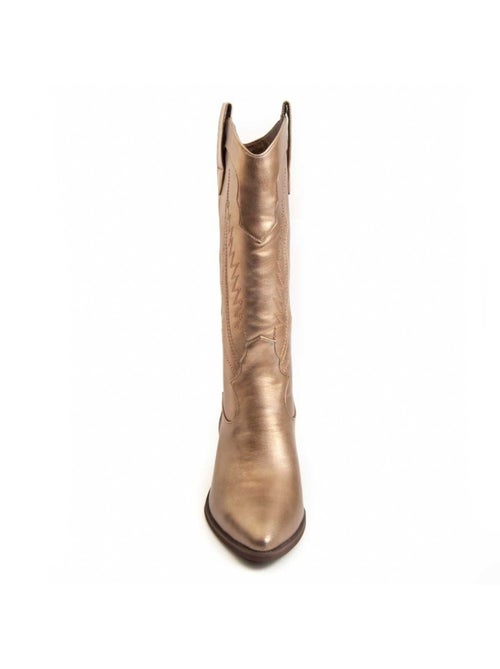 Bota Com Salto Material Sintético E Têxtil Montevita - Kiabi Bota Com Salto Material Sintético E Têxtil Montevita - Kiabi