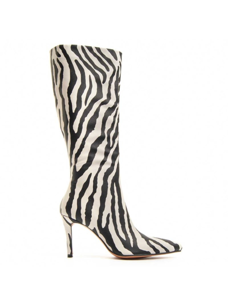 Bota Com Salto Material Sintético E Têxtil Montevita Multicolorido - Kiabi