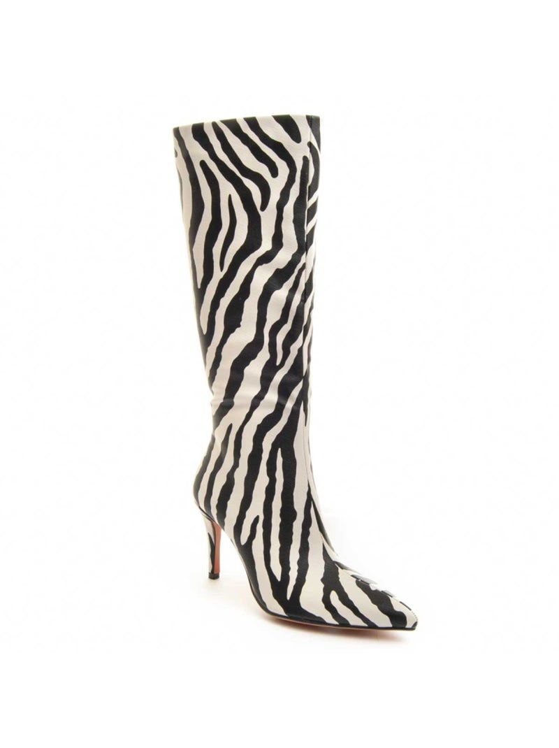 Bota Com Salto Material Sintético E Têxtil Montevita Multicolorido - Kiabi