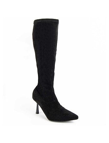 Bota Com Salto Material Sintético E Têxtil Montevita