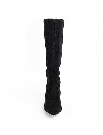Bota Com Salto Material Sintético E Têxtil Montevita