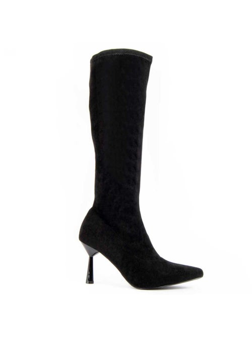 Bota Com Salto Material Sintético E Têxtil Montevita - Kiabi Bota Com Salto Material Sintético E Têxtil Montevita - Kiabi