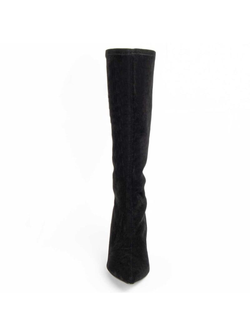 Bota Com Salto Material Sintético E Têxtil Montevita Preto - Kiabi