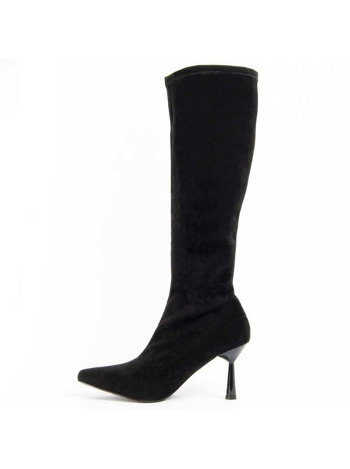 Bota Com Salto Material Sintético E Têxtil Montevita - Kiabi Bota Com Salto Material Sintético E Têxtil Montevita - Kiabi
