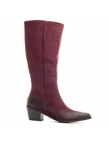 Bota Com Salto Material Sintético E Têxtil Montevita