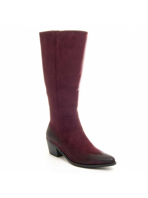 Bota Com Salto Material Sintético E Têxtil Montevita - Kiabi