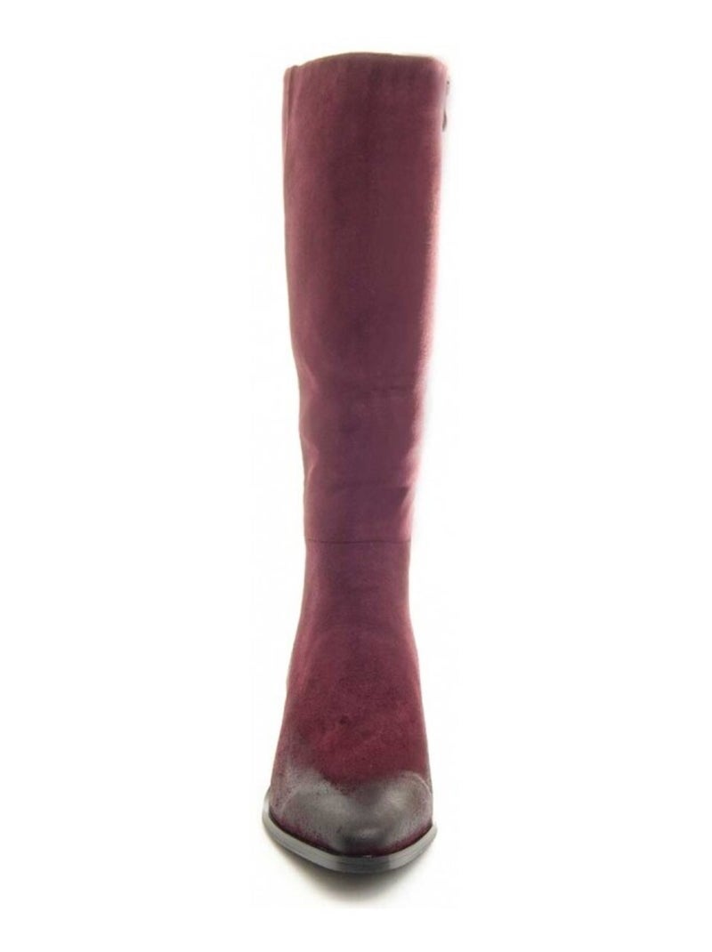 Bota Com Salto Material Sintético E Têxtil Montevita Vermelho - Kiabi