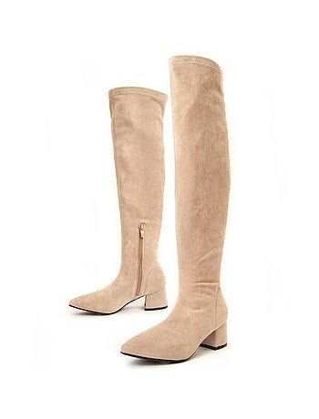 Bota Com Salto Material Sintético Montevita