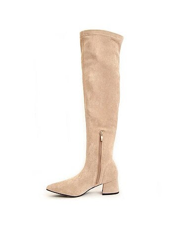 Bota Com Salto Material Sintético Montevita