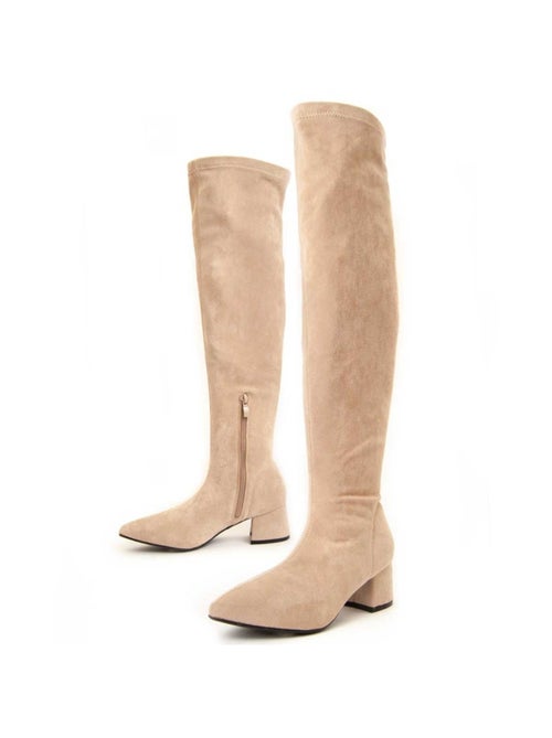 Bota Com Salto Material Sintético Montevita - Kiabi Bota Com Salto Material Sintético Montevita - Kiabi