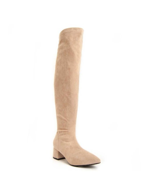 Bota Com Salto Material Sintético Montevita - Kiabi Bota Com Salto Material Sintético Montevita - Kiabi