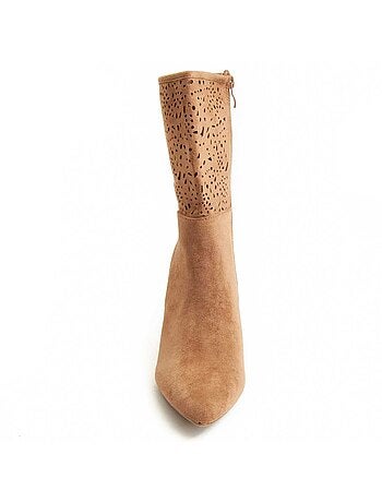 Bota Com Salto Material Sintético Montevita