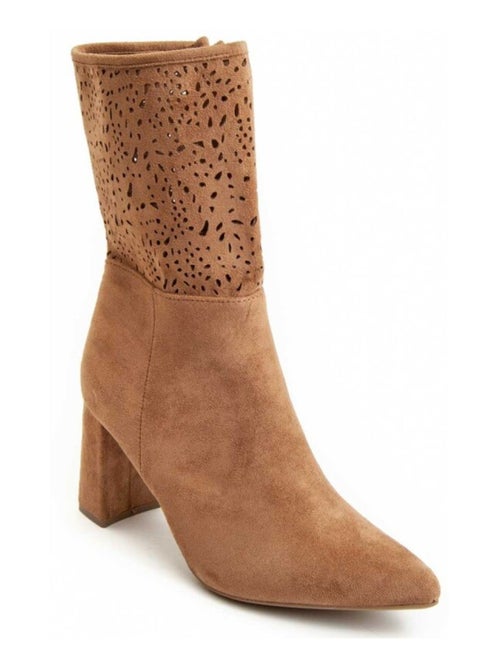 Bota Com Salto Material Sintético Montevita - Kiabi Bota Com Salto Material Sintético Montevita - Kiabi