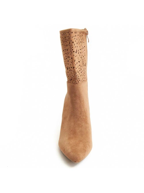 Bota Com Salto Material Sintético Montevita - Kiabi Bota Com Salto Material Sintético Montevita - Kiabi