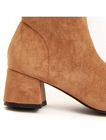 Bota Com Salto Material Sintético Montevita