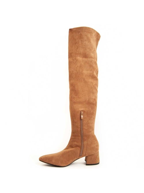 Bota Com Salto Material Sintético Montevita - Kiabi Bota Com Salto Material Sintético Montevita - Kiabi