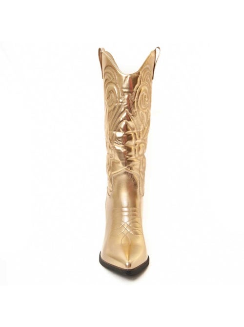Bota Com Salto Material Sintético Montevita - Kiabi Bota Com Salto Material Sintético Montevita - Kiabi