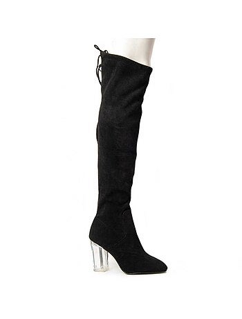 Bota Com Salto Tecido Montevita