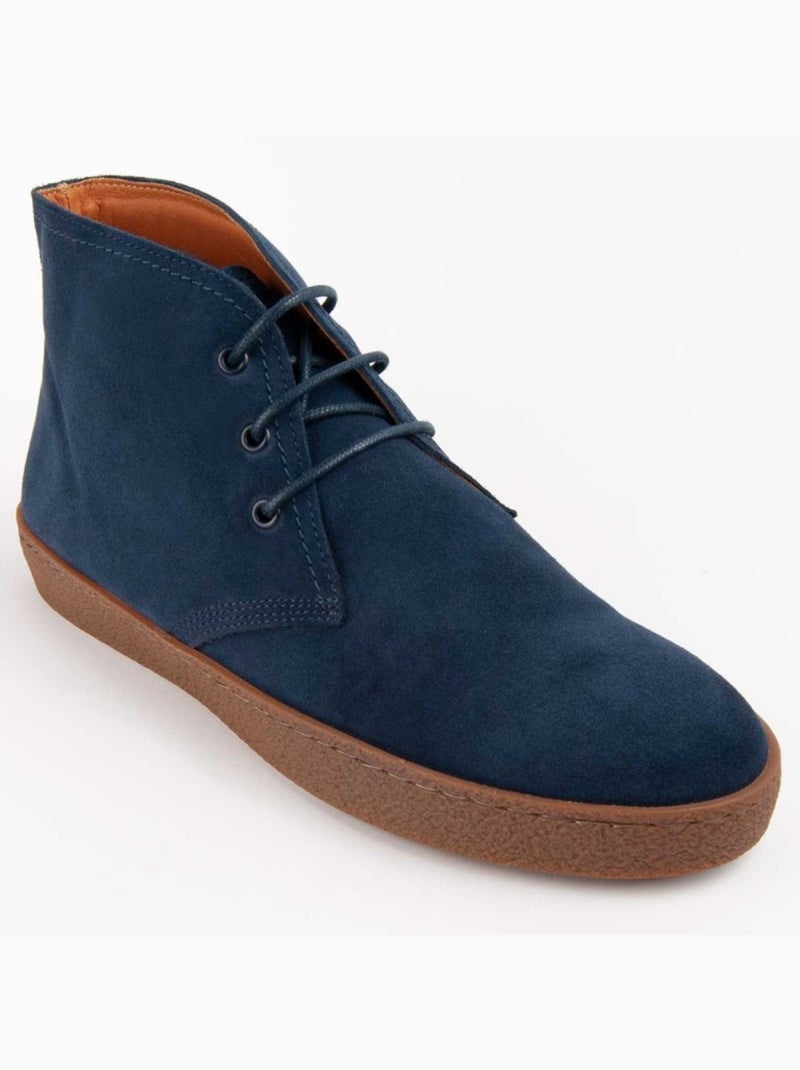 Bota Couro Natural Purapiel Azul - Kiabi