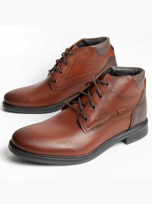 Bota Couro Natural Purapiel - Kiabi Bota Couro Natural Purapiel - Kiabi