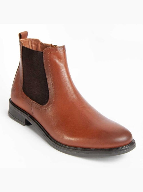 Bota Couro Natural Purapiel - Kiabi Bota Couro Natural Purapiel - Kiabi