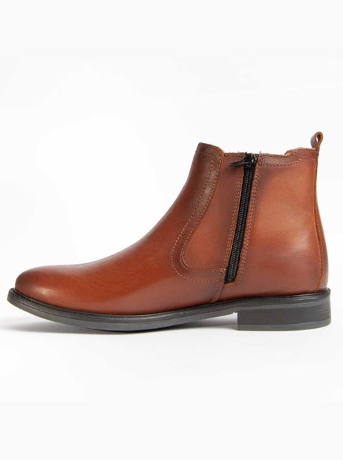 Bota Couro Natural Purapiel - Kiabi Bota Couro Natural Purapiel - Kiabi
