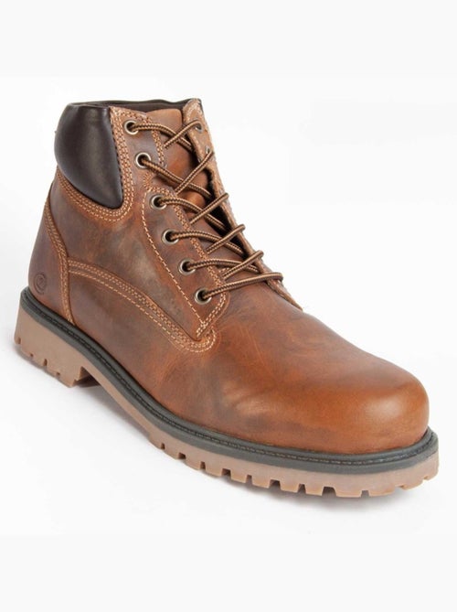 Bota Couro Natural Purapiel - Kiabi Bota Couro Natural Purapiel - Kiabi