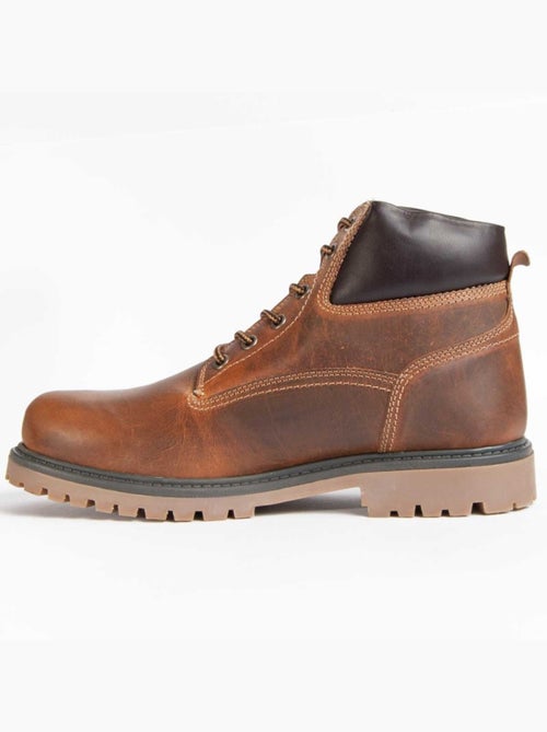 Bota Couro Natural Purapiel - Kiabi Bota Couro Natural Purapiel - Kiabi