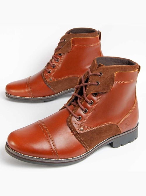 Bota Couro Natural Purapiel - Kiabi