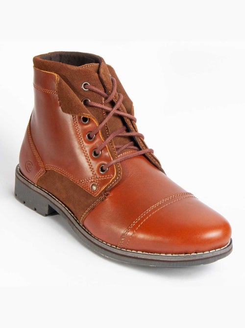Bota Couro Natural Purapiel - Kiabi