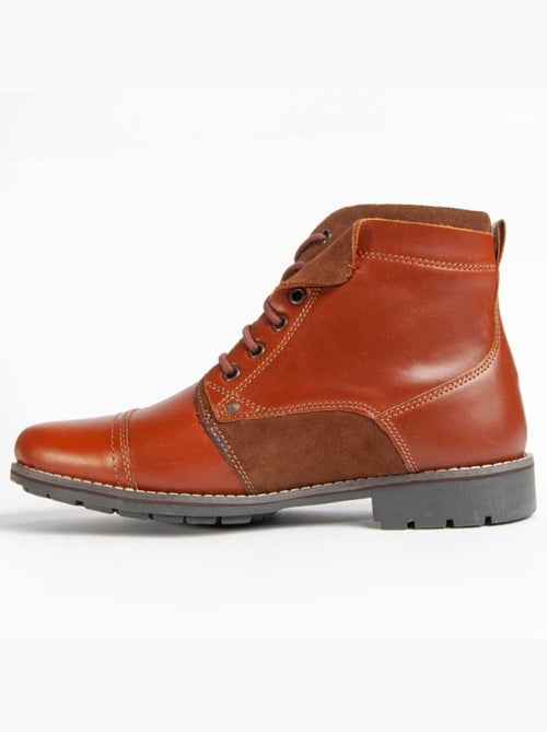 Bota Couro Natural Purapiel - Kiabi