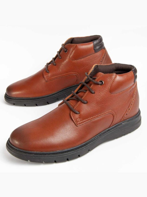 Bota Couro Natural Purapiel - Kiabi