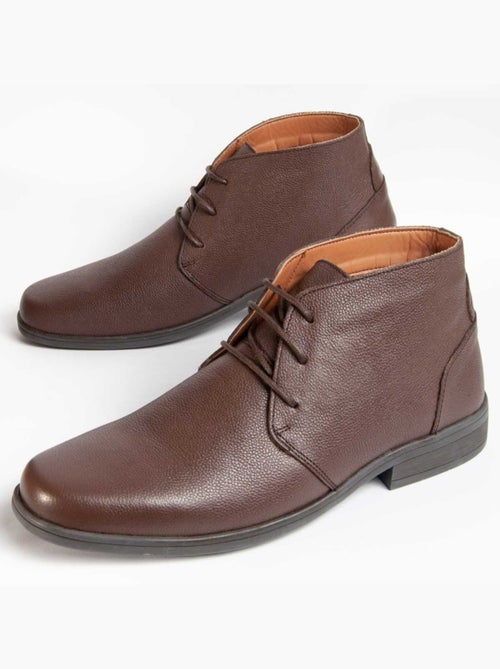 Bota Couro Natural Purapiel - Kiabi Bota Couro Natural Purapiel - Kiabi