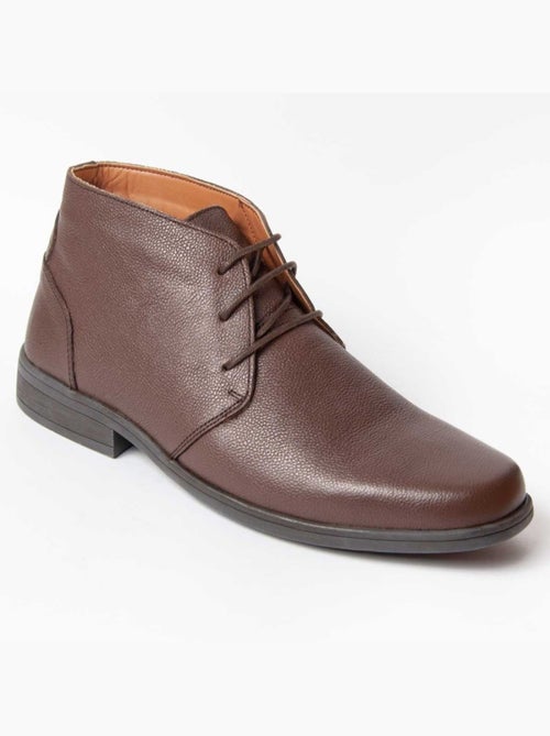 Bota Couro Natural Purapiel - Kiabi Bota Couro Natural Purapiel - Kiabi
