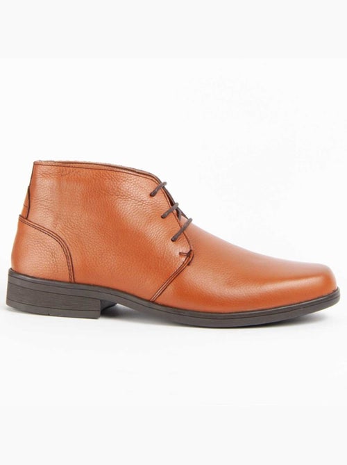 Bota Couro Natural Purapiel - Kiabi
