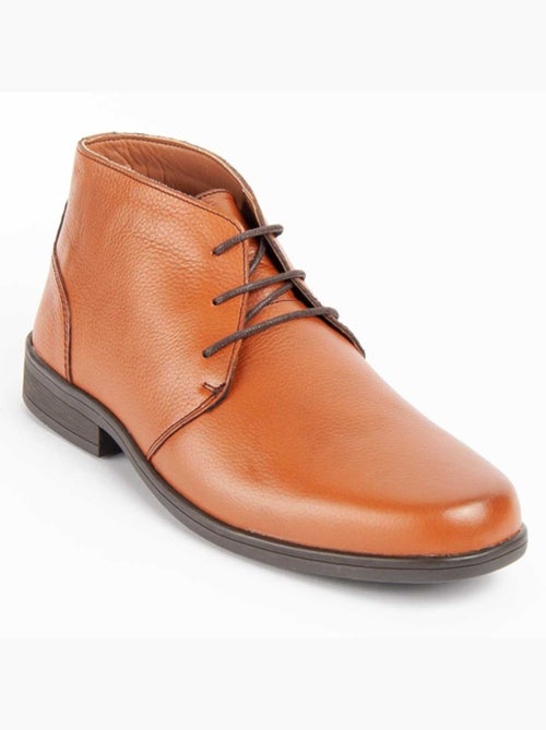 Bota Couro Natural Purapiel - Kiabi