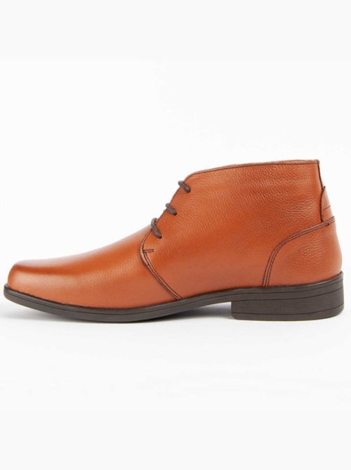 Bota Couro Natural Purapiel - Kiabi