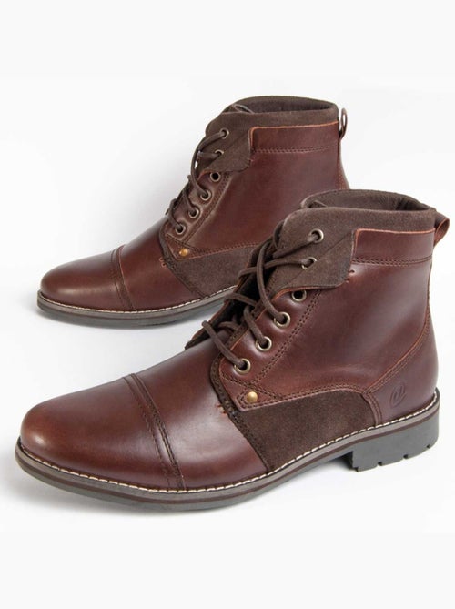 Bota Couro Natural Purapiel - Kiabi Bota Couro Natural Purapiel - Kiabi