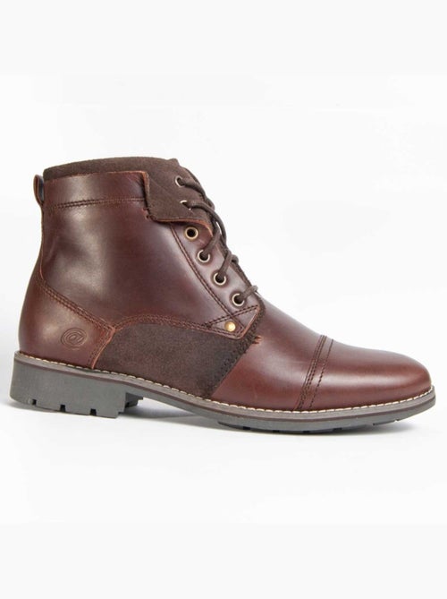 Bota Couro Natural Purapiel - Kiabi Bota Couro Natural Purapiel - Kiabi